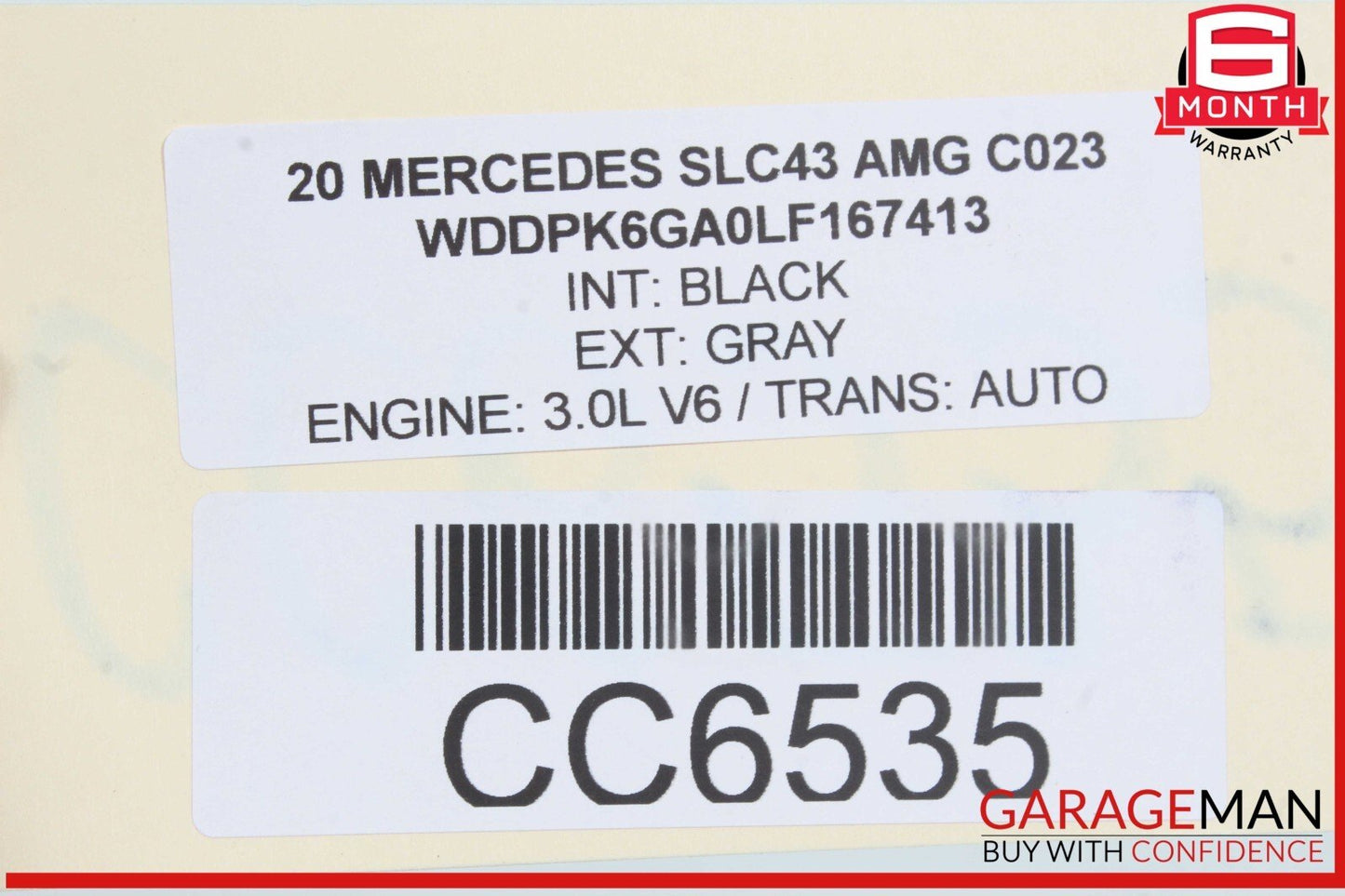 17-20 Mercedes R172 SLC43 AMG  Front Right Side Lower Bottom Seat Cushion OEM