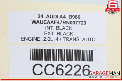 17-24 Audi A4 S4 Front Right Passenger Side Seat Back Trim Cover Panel OEM