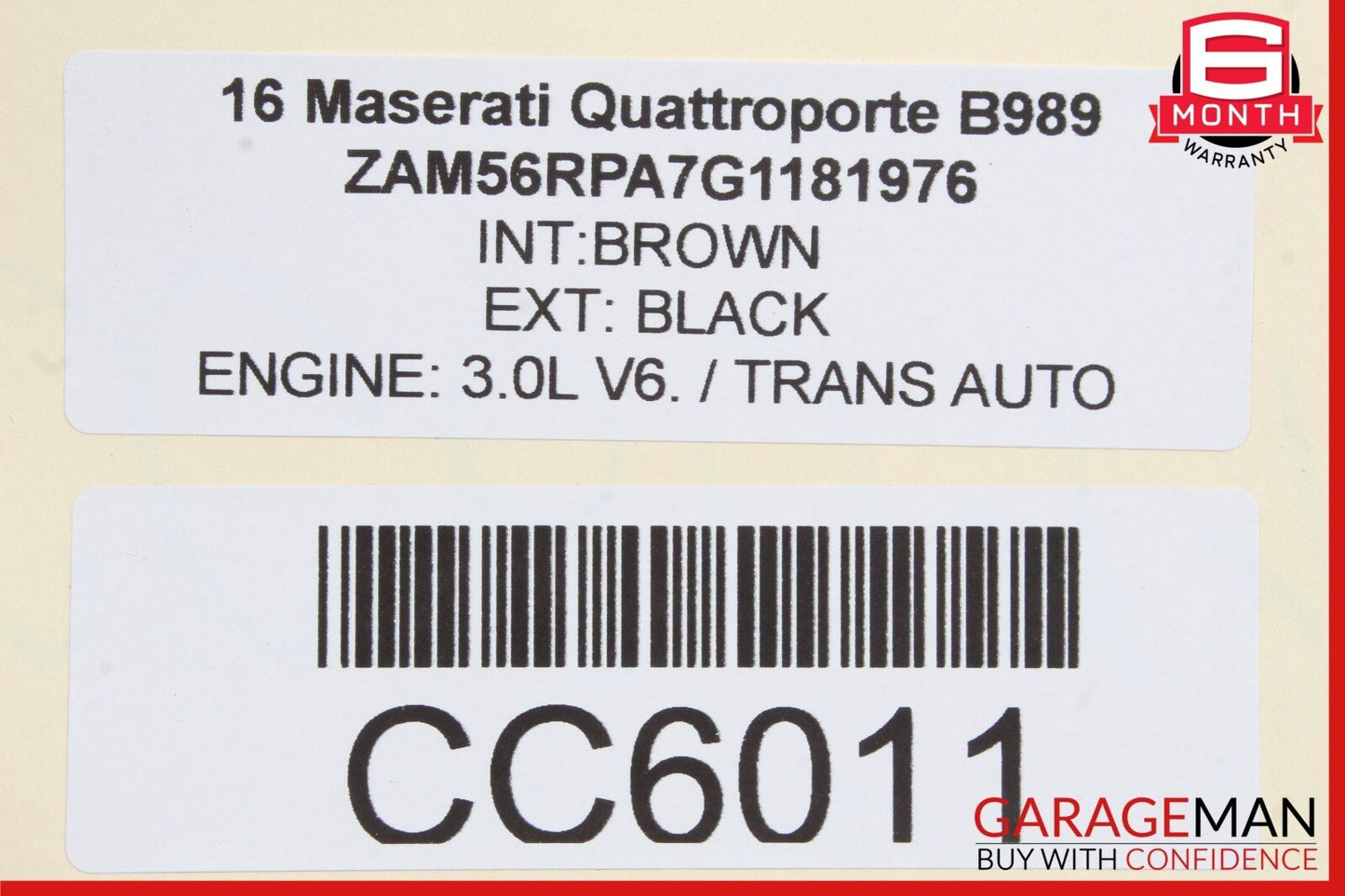 14-17 Maserati Quattroporte M156 Front Left Side Interior Door Panel OEM