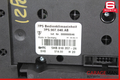 11-17 Porsche Cayenne 958 Front Center Console A/C Heater Climate Switch Control