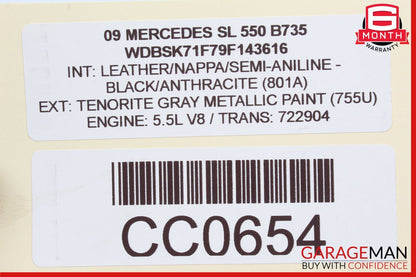 07-12 Mercedes R230 SL550 SL600 Front Left Side Spindle Knuckle Hub Bearing