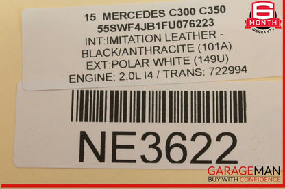 15-20 Mercedes W205 C300 C400 Rear Right Side Spindle Knuckle Wheel Hub OEM