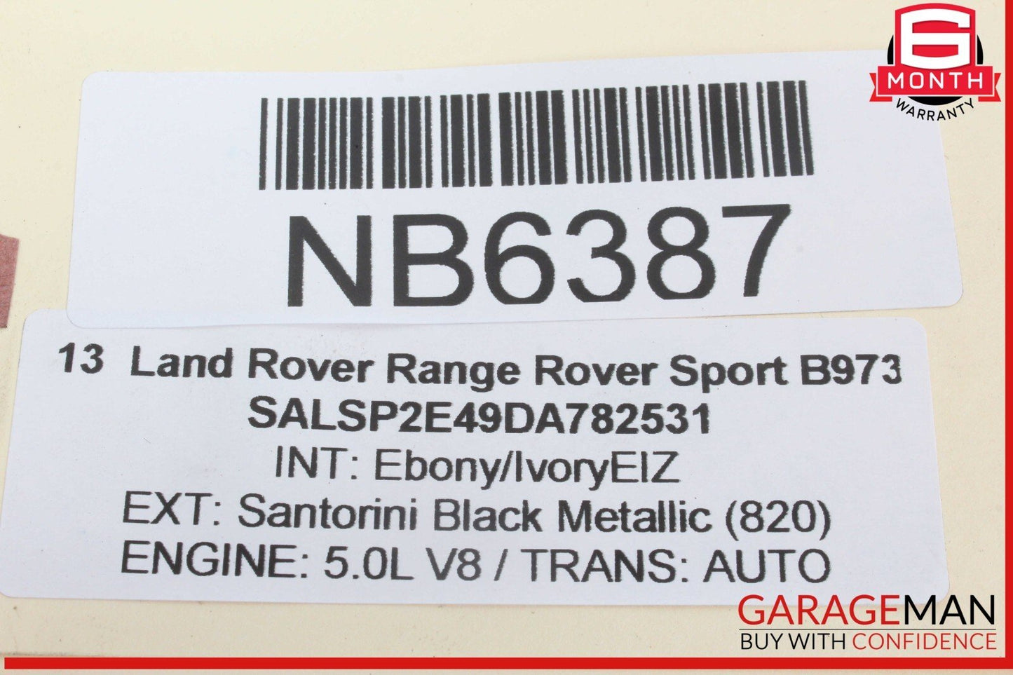 10-13 Land Rover Range Rover Sport Rear Right Passenger Side Tail Light Lamp OEM