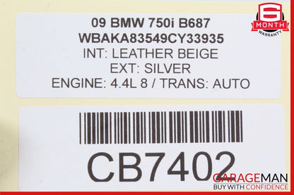 09-15 BMW 750i 750Li Rear Left Side Door Lock Latch Soft Close Actuator Assy