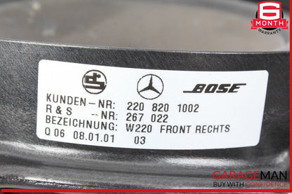 00-06 Mercedes W220 S500 Front Left & Right Door Sound Speaker Speakers Set OEM