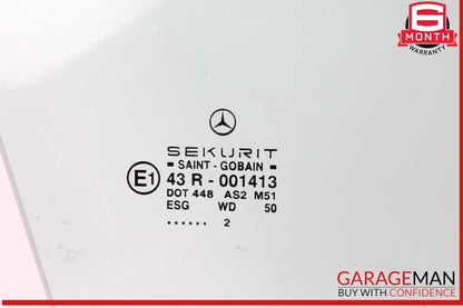 03-12 Mercedes R230 SL500 SL550 Front Right Passenger Side Door Window Glass OEM