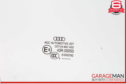 13-17 Audi Q5 Front Right Passenger Side Door Window Glass OEM