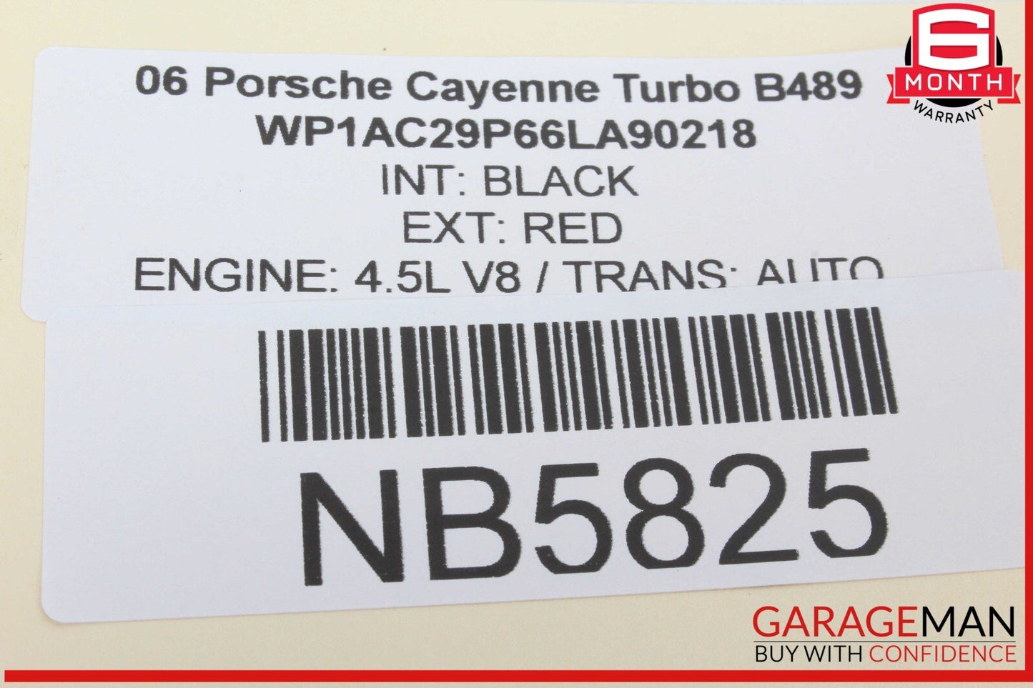 03-06 Porsche Cayenne 955 Engine Coolant Distributor Tube / Pipe 9481061514 OEM