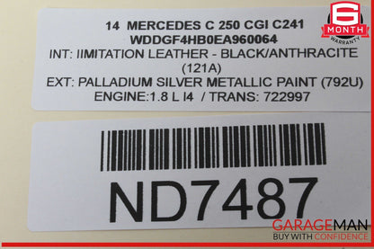 12-16 Mercedes W204 C250 CGI GPS Navigation LCD Display Screen Monitor OEM