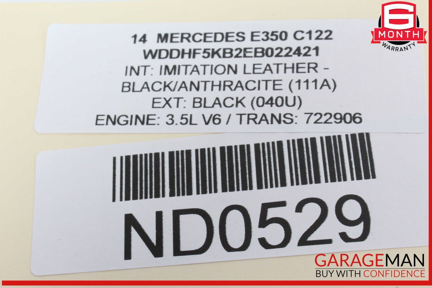 12-18 Mercedes W212 E350 E400 CLS400 CLS500 Overhead Dome Light Lamp Black OEM