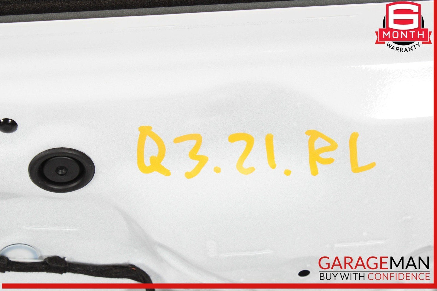 19-25 Audi Q3 Rear Left Driver Side Door Shell Panel White 83A833051C OEM