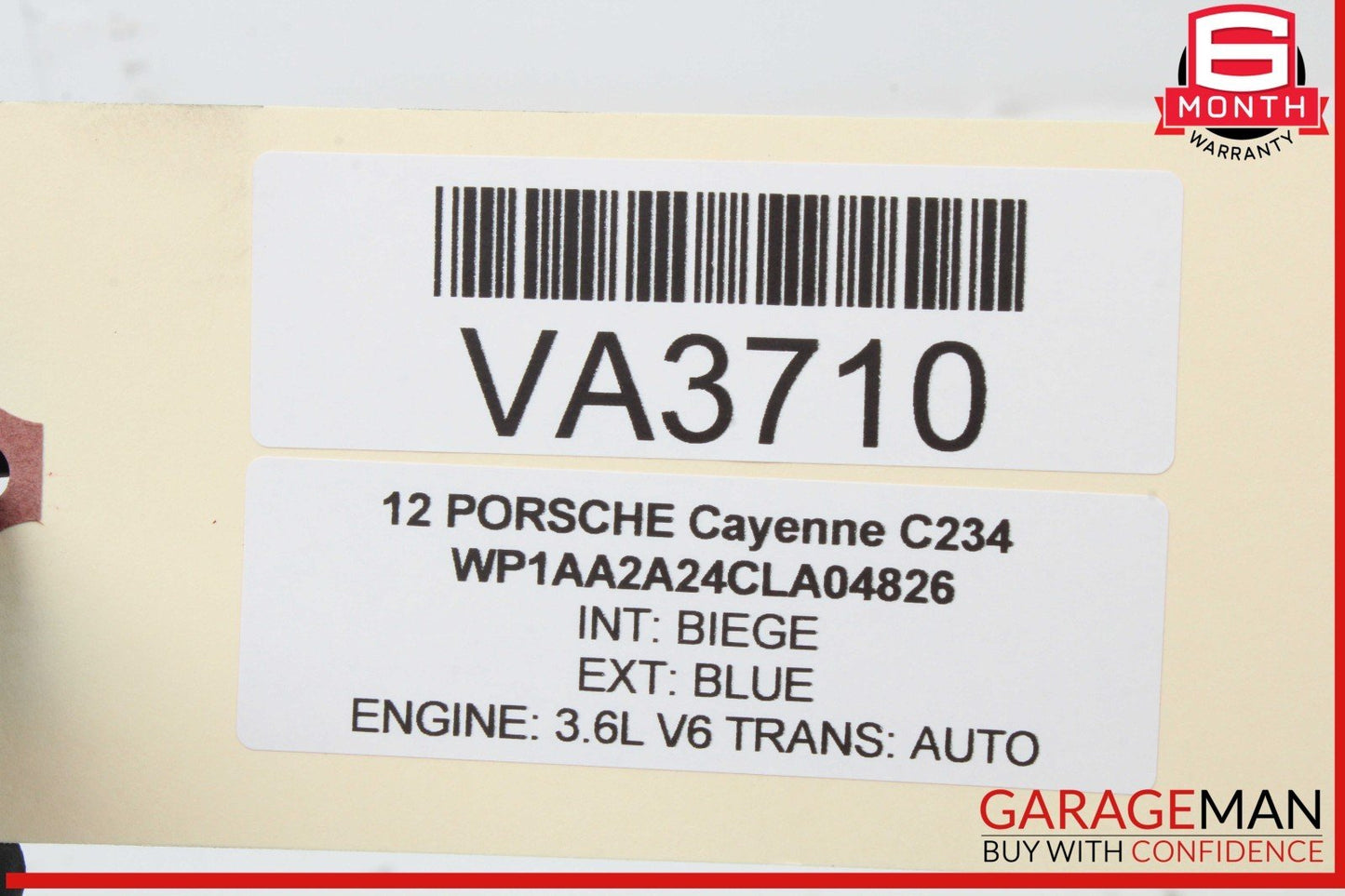 11-18 Porsche Cayenne 958 Rear Right Side Passenger Suspension Upper Control Arm