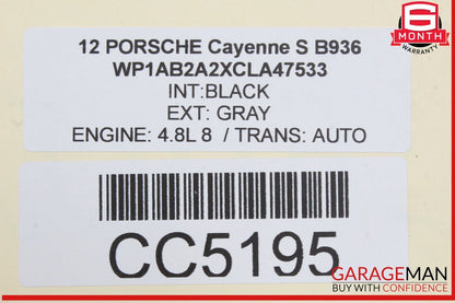 11-18 Porsche Cayenne 958 Front Right Side Top Upper Seat Cushion OEM