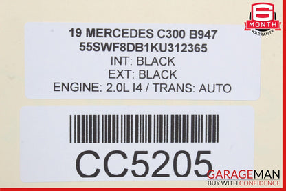 15-21 Mercedes W205 C300 C350e Front Right Side Interior Door Panel OEM