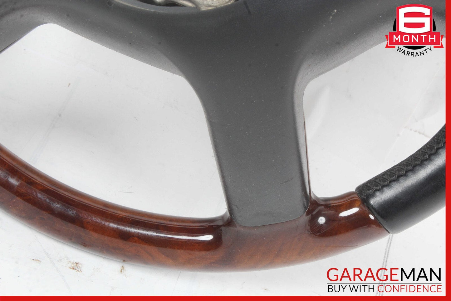 07-10 Mercedes CL550 S550 4 Spoke Steering Wheel Black w/ Paddles Assy Wood