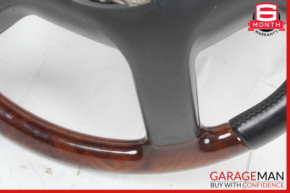 07-10 Mercedes CL550 S550 4 Spoke Steering Wheel Black w/ Paddles Assy Wood