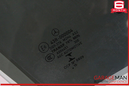15-21 Mercedes W205 C300 C350e C400 Front Right Side Door Window Glass OEM