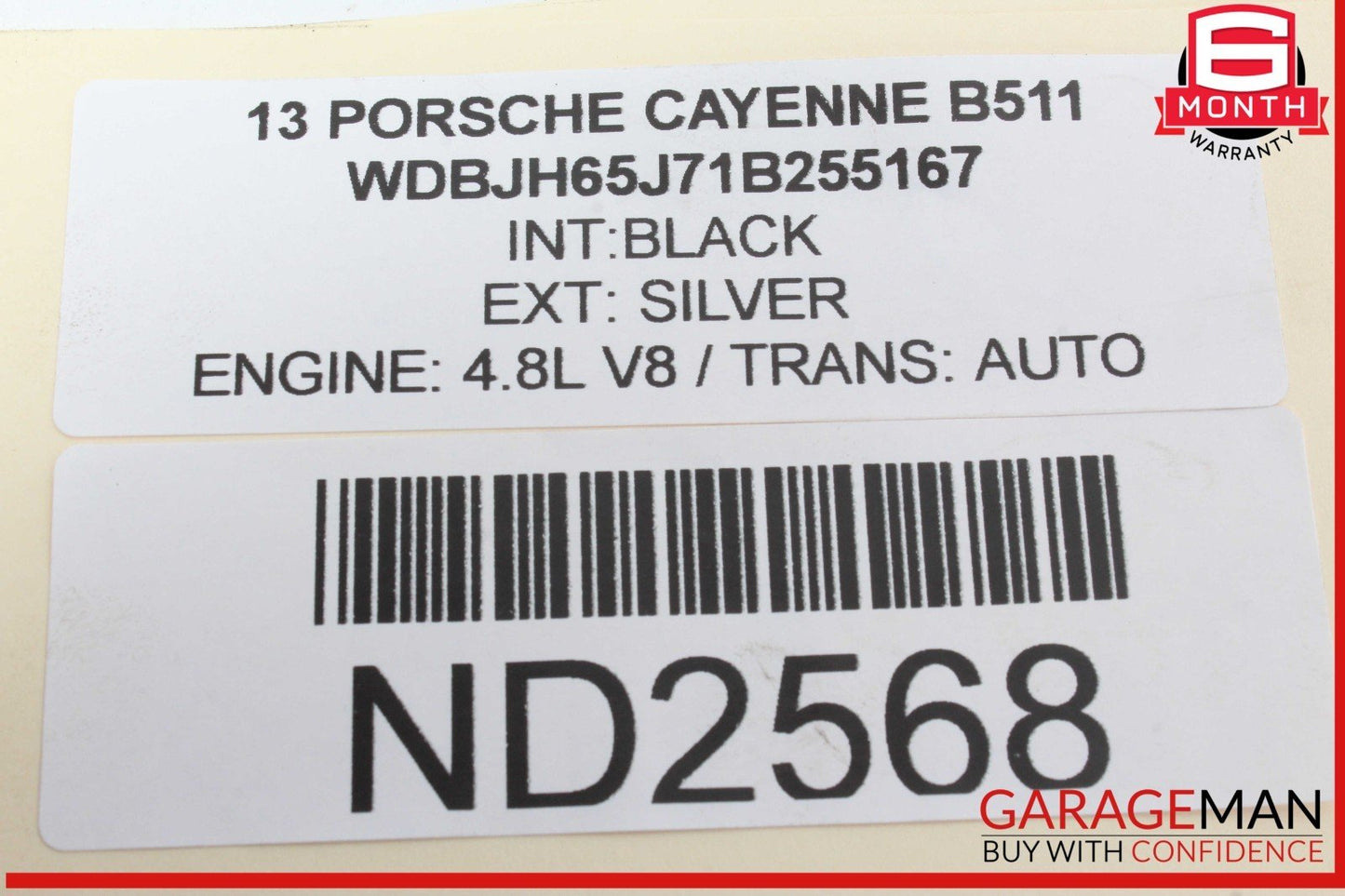 08-14 Porsche Cayenne 957 958 4.8L Right Side Exhaust Manifold Header OEM