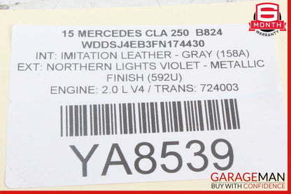 14-19 Mercedes W117 CLA250 Interior Front Upper Overhead Console Dome Light OEM