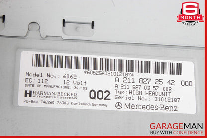 03-09 MERCEDES W211 E320 W219 CLS AM/FM RADIO NAVIGATION CD-PLAYER SCREEN OEM