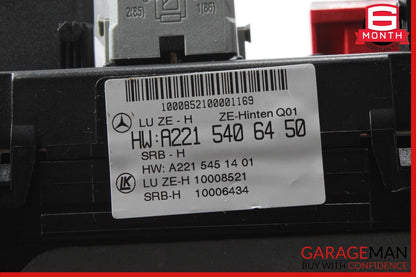 07-09 Mercedes W221 S550 CL550 S400 Rear Trunk Fuse Box Module 2215406450 OEM