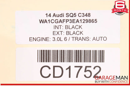 14-17 Audi SQ5 3.0 Rear Diff Differential Axle Carrier Assembly OEM