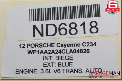 11-16 Porsche Cayenne 958 Front Overhead Dome Light Lamp 7PP959551ES OEM