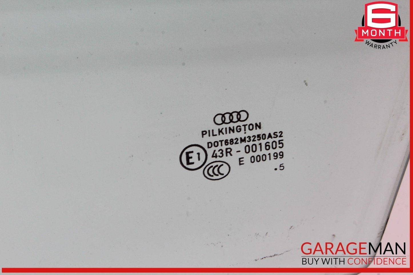 09-16 Audi S4 A4 Front Left Driver Side Door Window Glass 43R001605 OEM