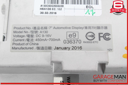 14-16 Audi SQ5 Front Dash Info GPS Navigation Display Screen Monitor OEM