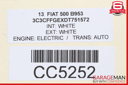 12-17 Fiat 500 Front Right Passenger Side Door Shell Panel White OEM