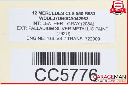 12-18 Mercedes W218 CLS550 Front Left Driver Side Exterior Door Shell OEM