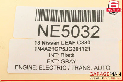 13-24 Nissan Leaf Rear Right Passenger Side Window Regulator w/ Motor OEM