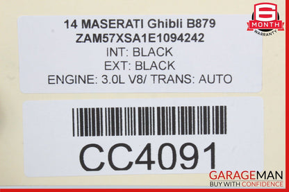 14-17 Maserati Ghibli S Q4 Fuel Gas Tank Reservoir Pump Assembly OEM