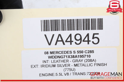 07-13 Mercedes W221 S550 Rear Center Console AC A/C Air Vent Trim 2218301054 OEM