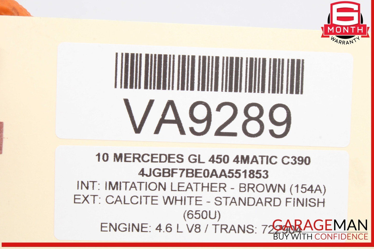 06-13 Mercedes X164 GL450 R350 ML450 Rear Left Side Exterior Door Handle OEM