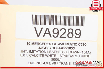 06-13 Mercedes X164 GL450 R350 ML450 Rear Left Side Exterior Door Handle OEM