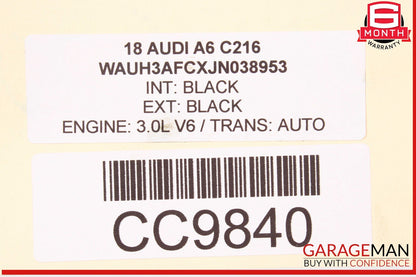 12-18 Audi A6 A7 Rear Stabilizer Sway Bar 4G0511305G OEM