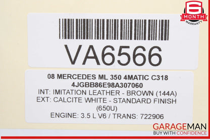 06-12 Mercedes W164 ML350 4MATIC Front Right Side Driveshaft CV Axle Shaft OEM