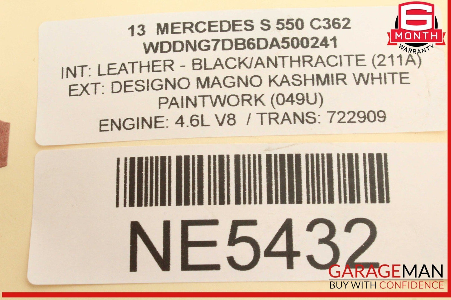 11-20 Mercedes W221 S550 GL450 GL550 Left Side Engine Exhaust Camshaft OEM