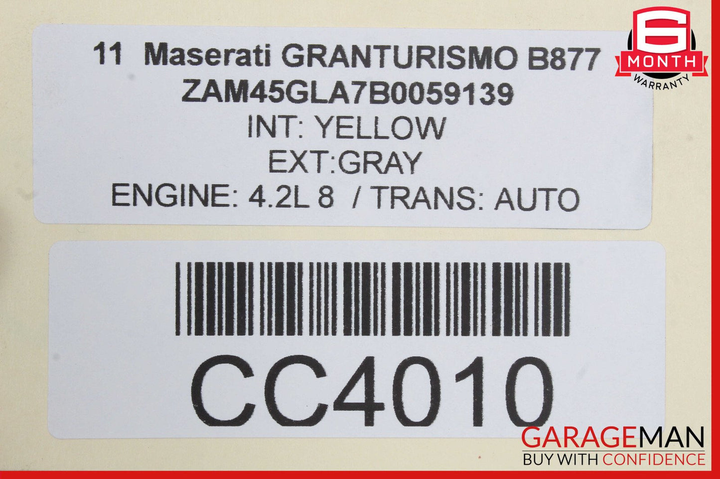 08-16 Maserati GranTurismo 4.2L Water Cooling Radiator A/C Condenser OEM