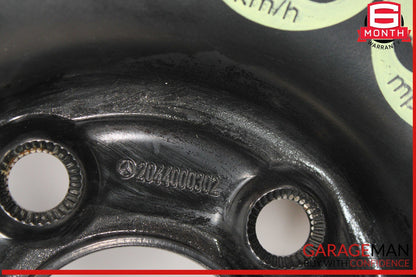 08-14 Mercedes W204 C250 C300 Emergency Spare Tire Donut Wheel Rim 125 90 16"