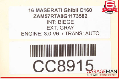 14-24 Maserati Ghibli 2.80 Ratio Rear Diff Differential Carrier 670030134 OEM