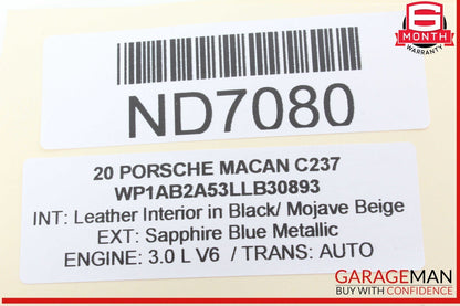 19-21 Porsche Macan 95B Dash Info GPS Navigation Display Screen Unit 95B919597D
