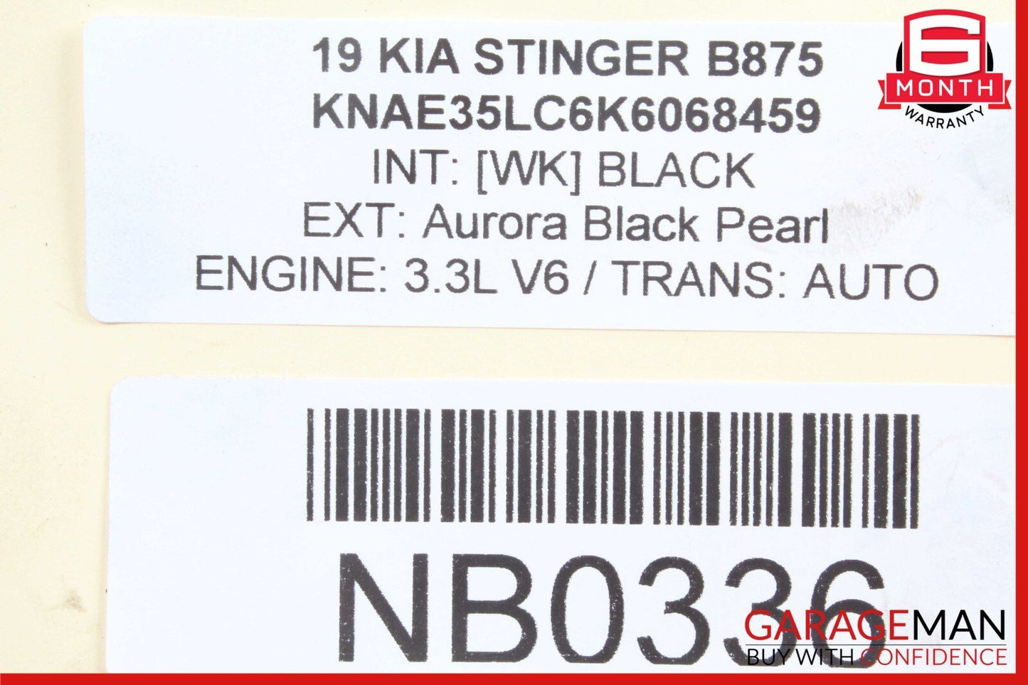 18-21 Kia Stinger Interior Cabin Floor Body Wire Wiring Harness OEM