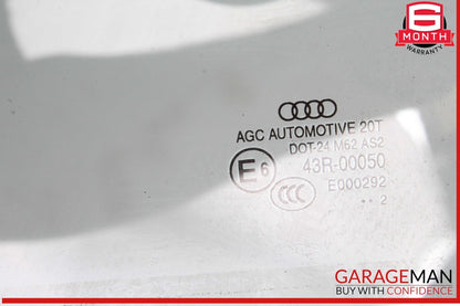 12-17 Audi Q5 Front Left Driver Side Door Window Glass 43R00050 OEM