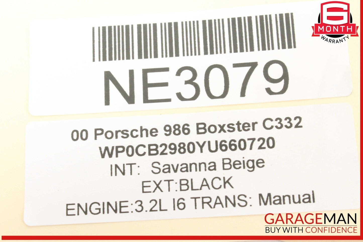 97-04 Porsche Boxster 986 Air Cleaner Filter Box Housing 99611012110 OEM