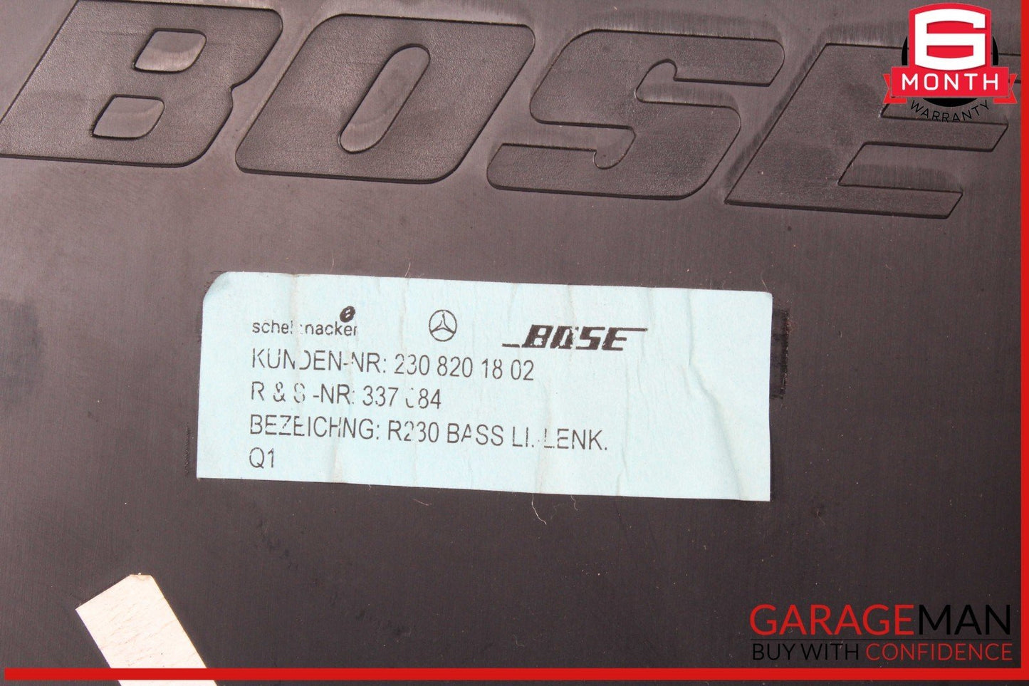 03-08 Mercedes R230 SL500 SL55 AMG BOSE Subwoofer Audio Radio Speaker OEM
