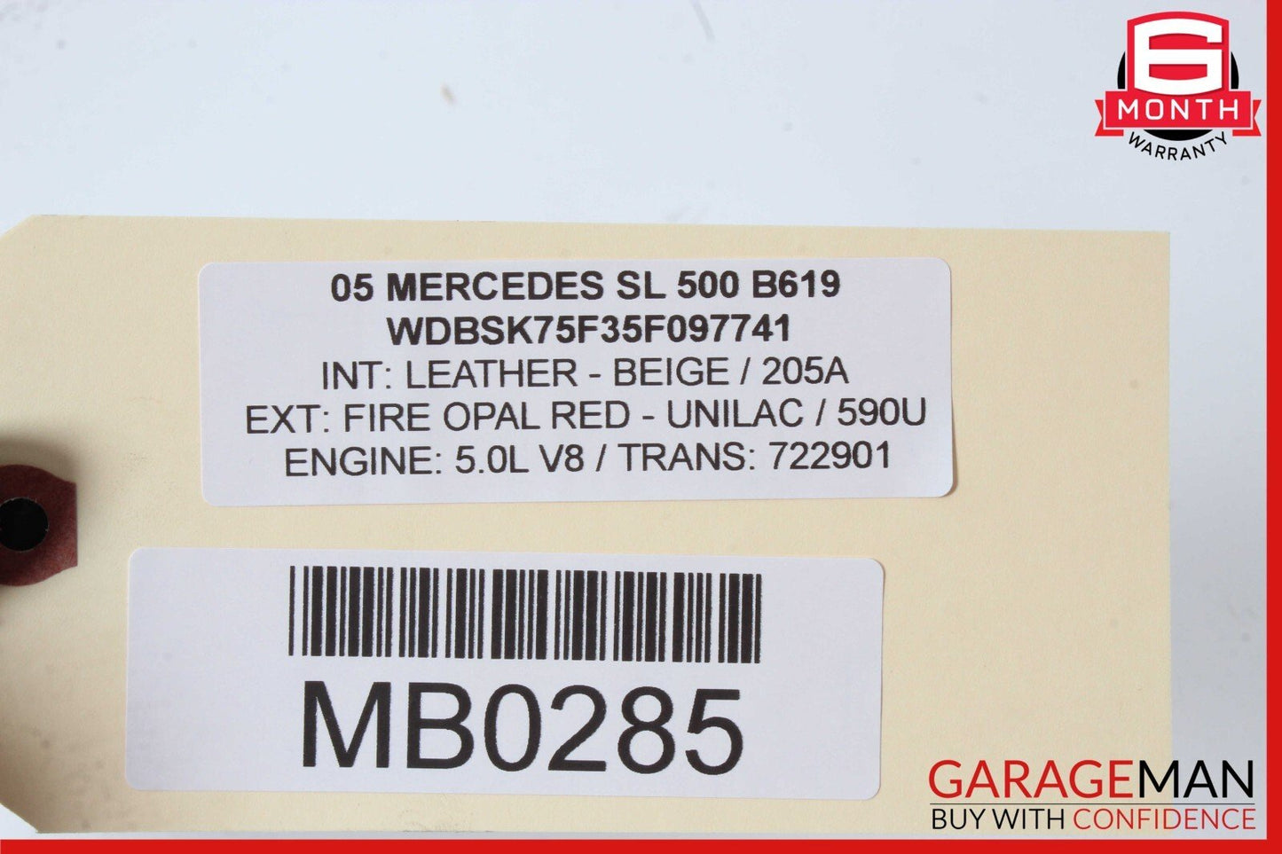 03-06 Mercedes R230 SL500 SL600 Front Right Hydraulic Shock Absorber Strut OEM