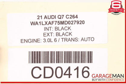 17-24 Audi Q7 Rear Differential Carrier Assembly 0D2500043 OEM