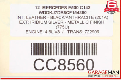 12-15 Mercedes W204 C250 SLK250 722.9 7G Automatic Transmission 722.997 OEM 125k